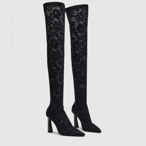 Steve Madden Serene Black Lace NEW size 6.5